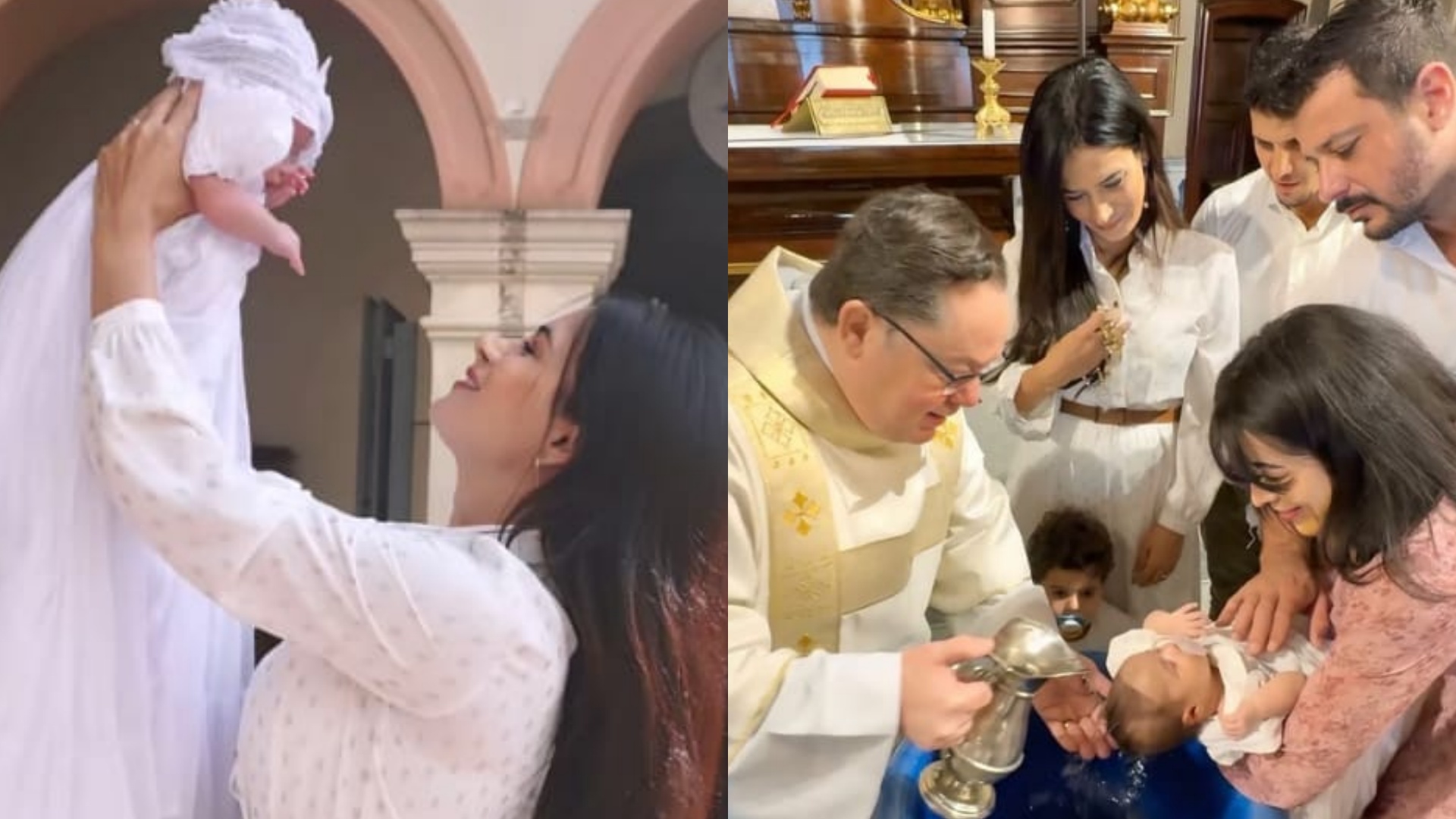 Lucilene Caetano mostra o batizado de sua filha caçula: ‘Dia mais que especial’