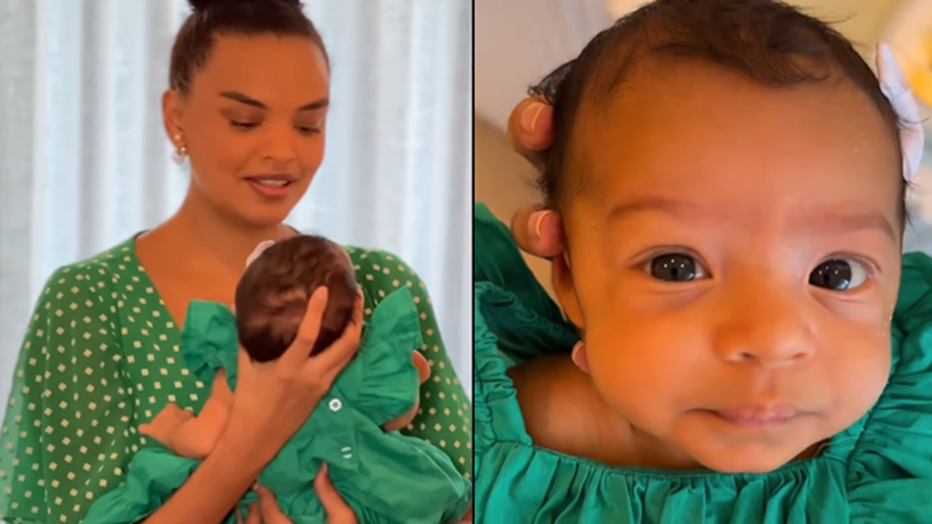 Lucy Ramos celebra mesversario da filha, Kyara: ‘Que a gente siga juntinhas’