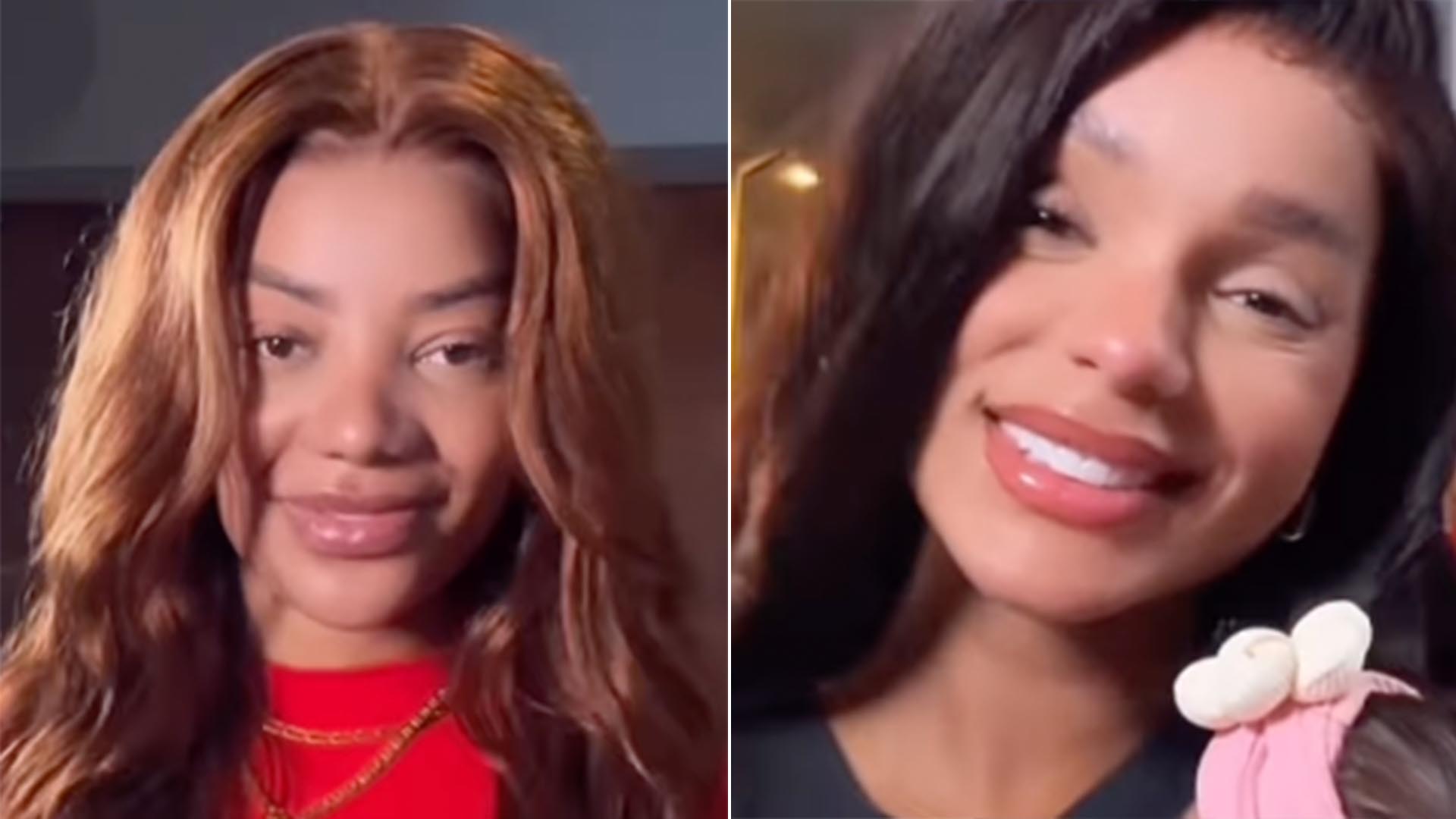 Rosto da Zuri, filha de Ludmilla e Brunna Gonçalves, é revelado