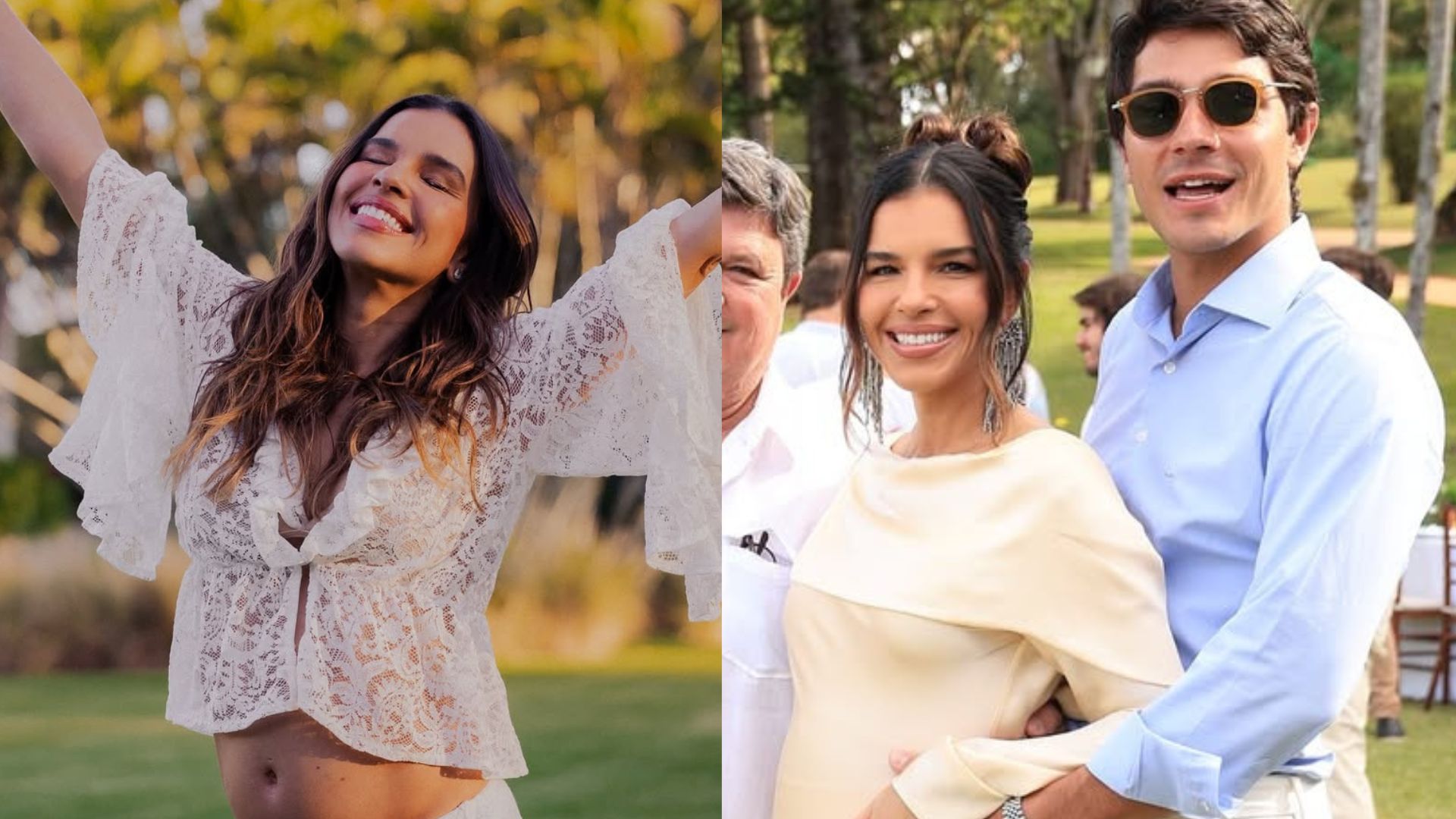 Grávida, Mariana Rios abre álbum de fotos do chá revelação em família