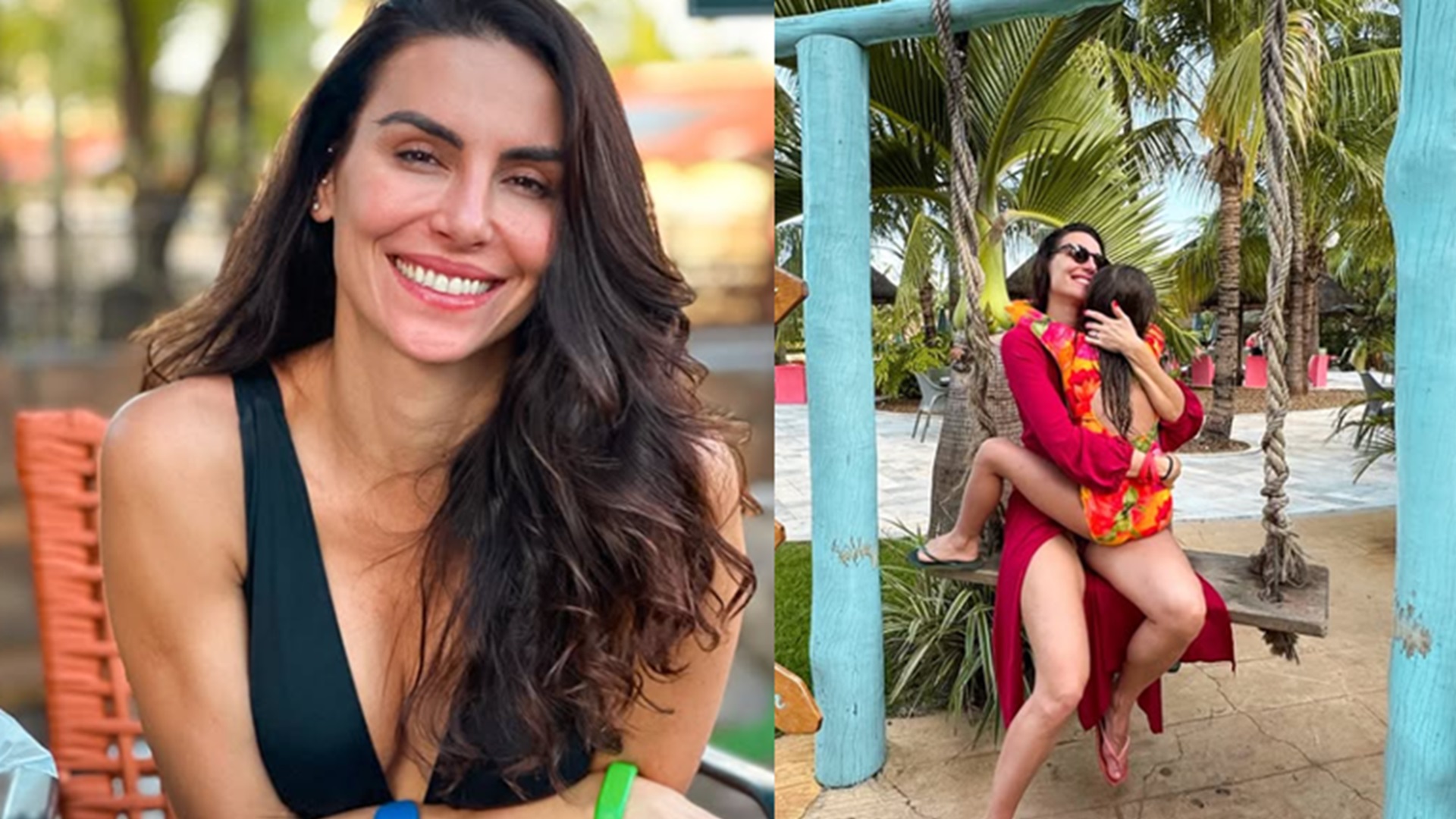 Mel Fronckowiak atende pedido da filha com Rodrigo Santoro: ‘Aventura’
