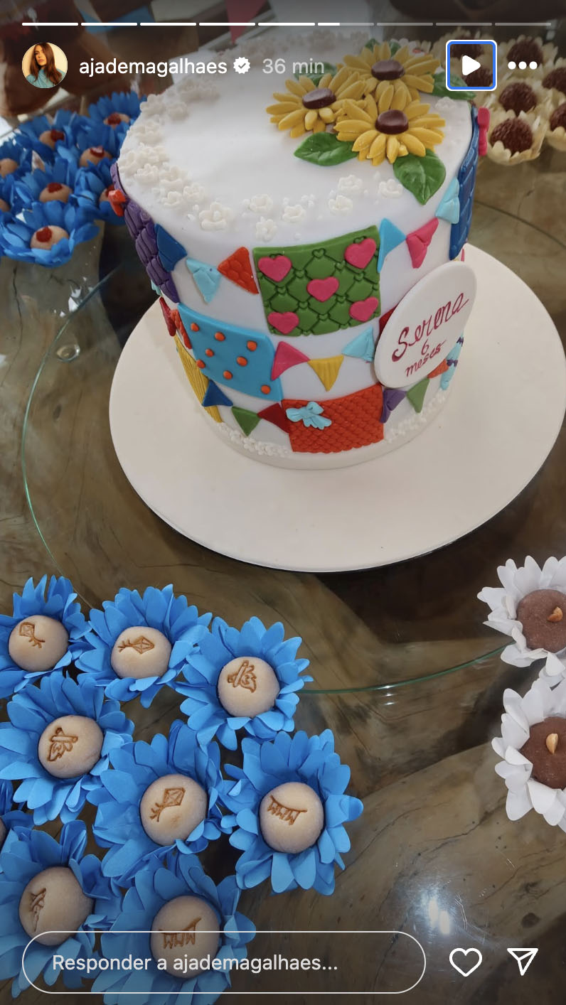 Festa de mesvers&aacute;rio de Serena