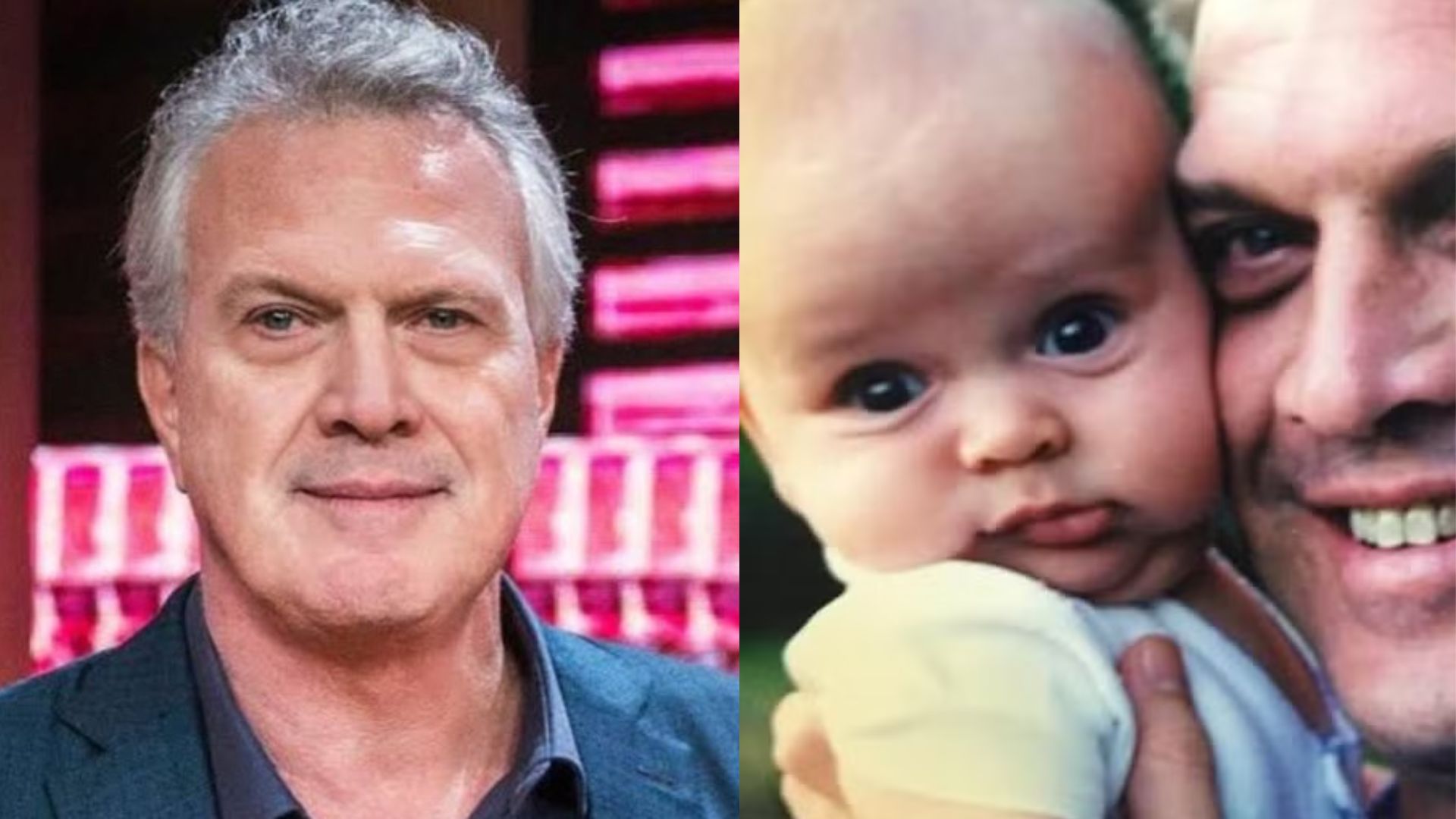 Pedro Bial mostra fotos raras ao lado do filho e faz ‘antes e depois’; veja