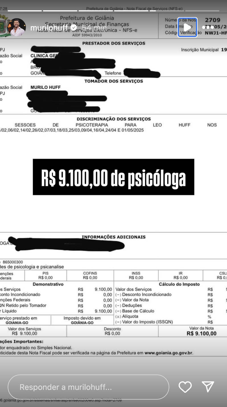 Post de Murilo Huff