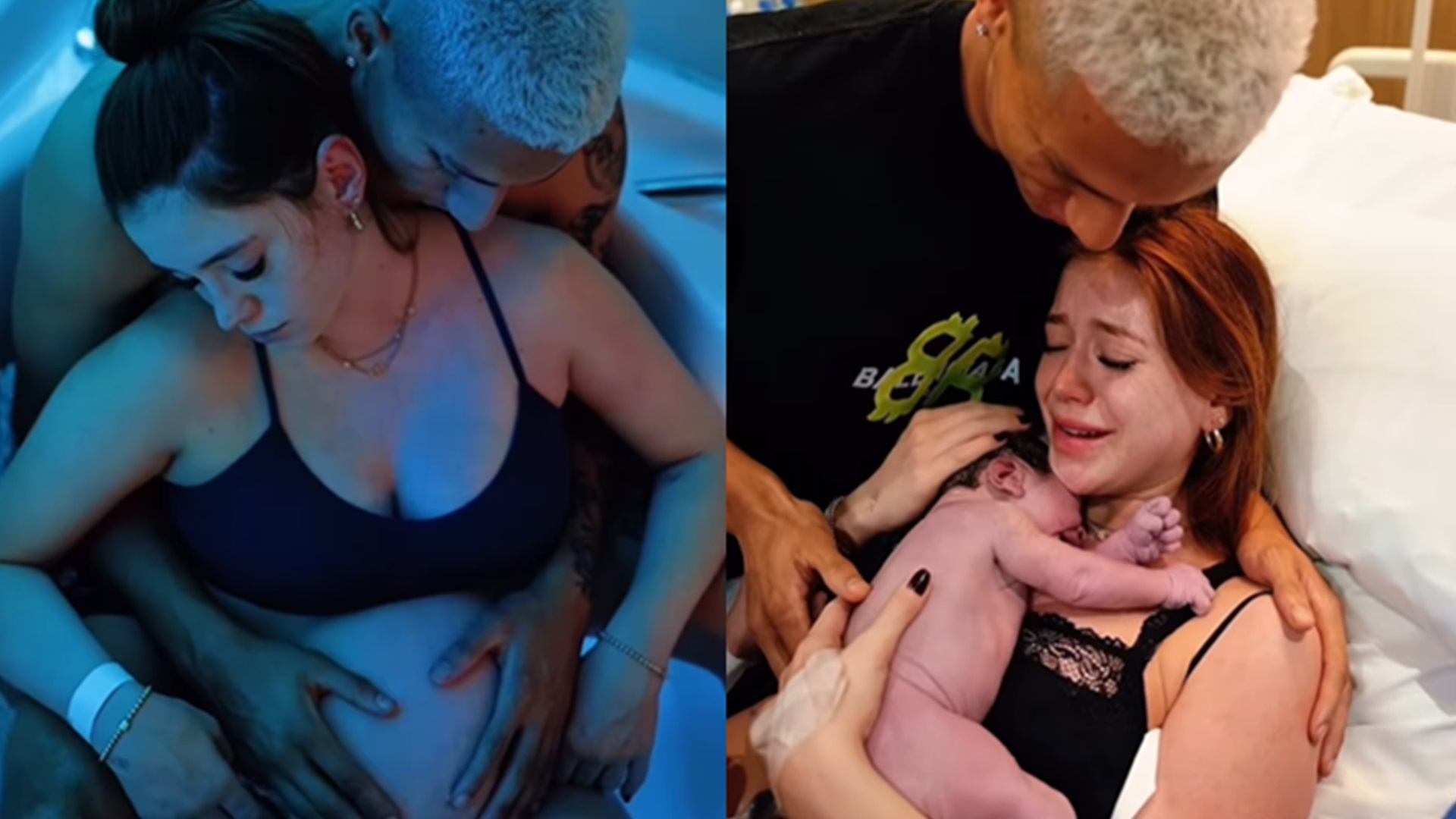 Amanda Araújo exibe vídeo inédito do parto do primeiro filho com Richarlison