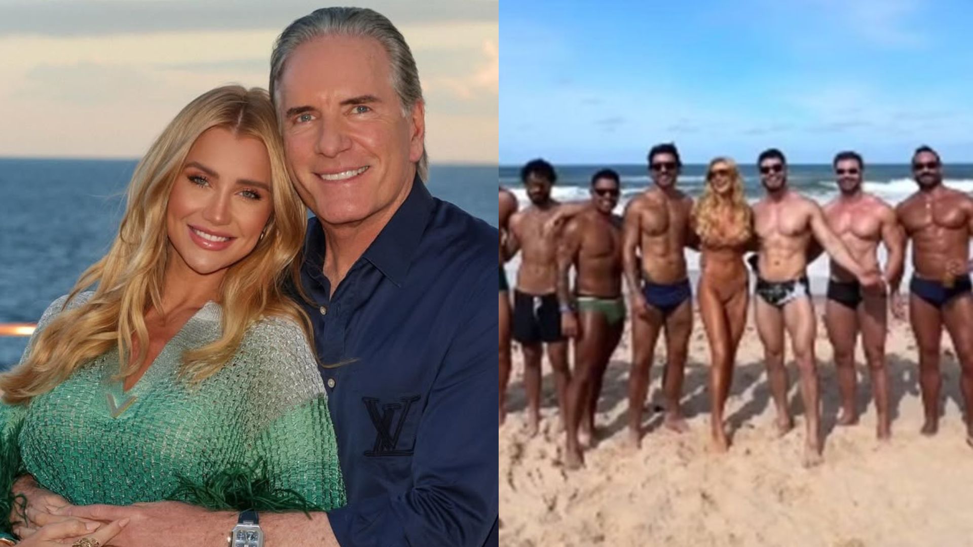 Roberto Justus abre o jogo sobre ciúmes da esposa em foto cercada por homens