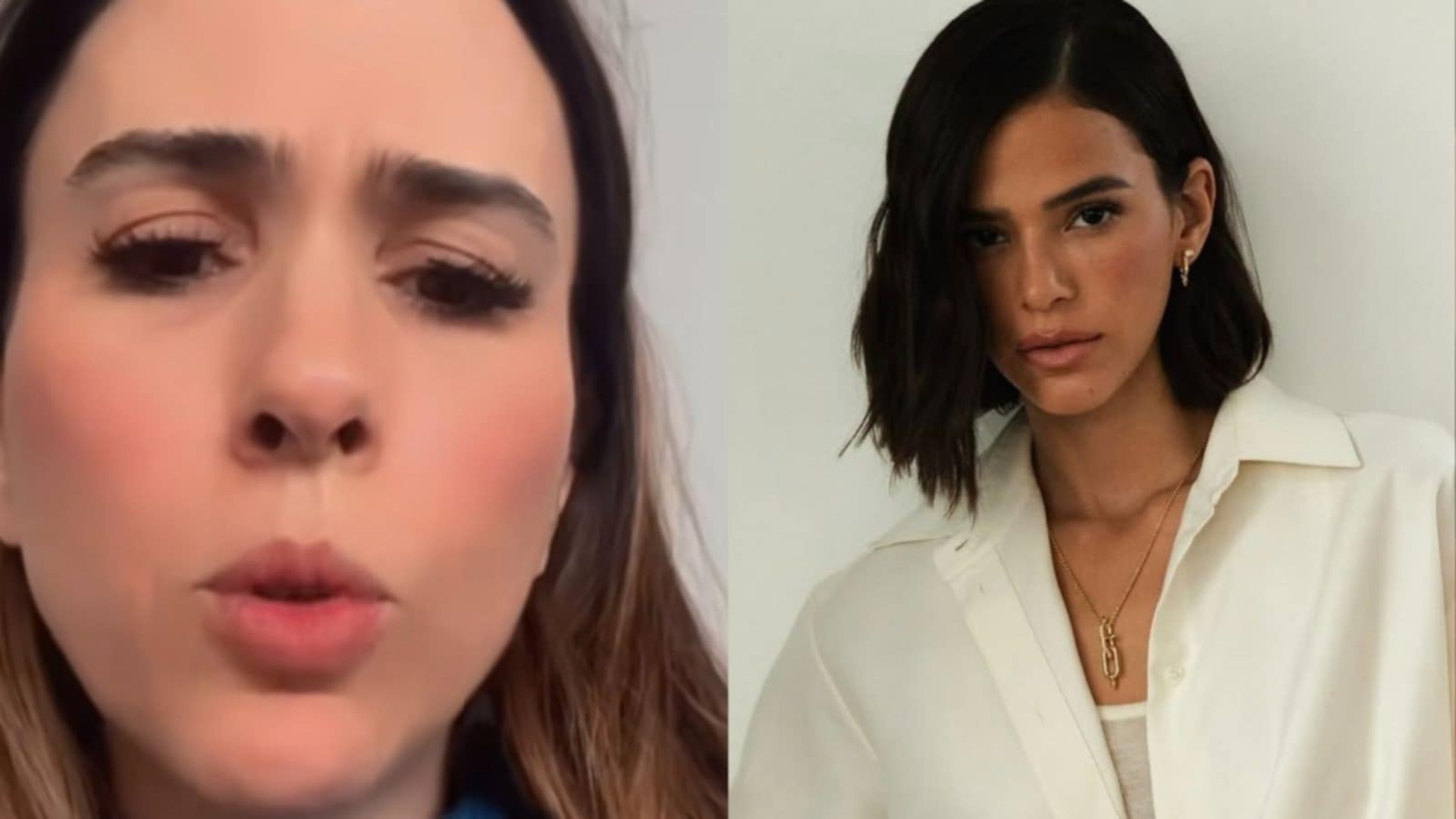 Tatá Werneck comenta sobre beleza de Bruna Marquezine: ‘Desmaia’