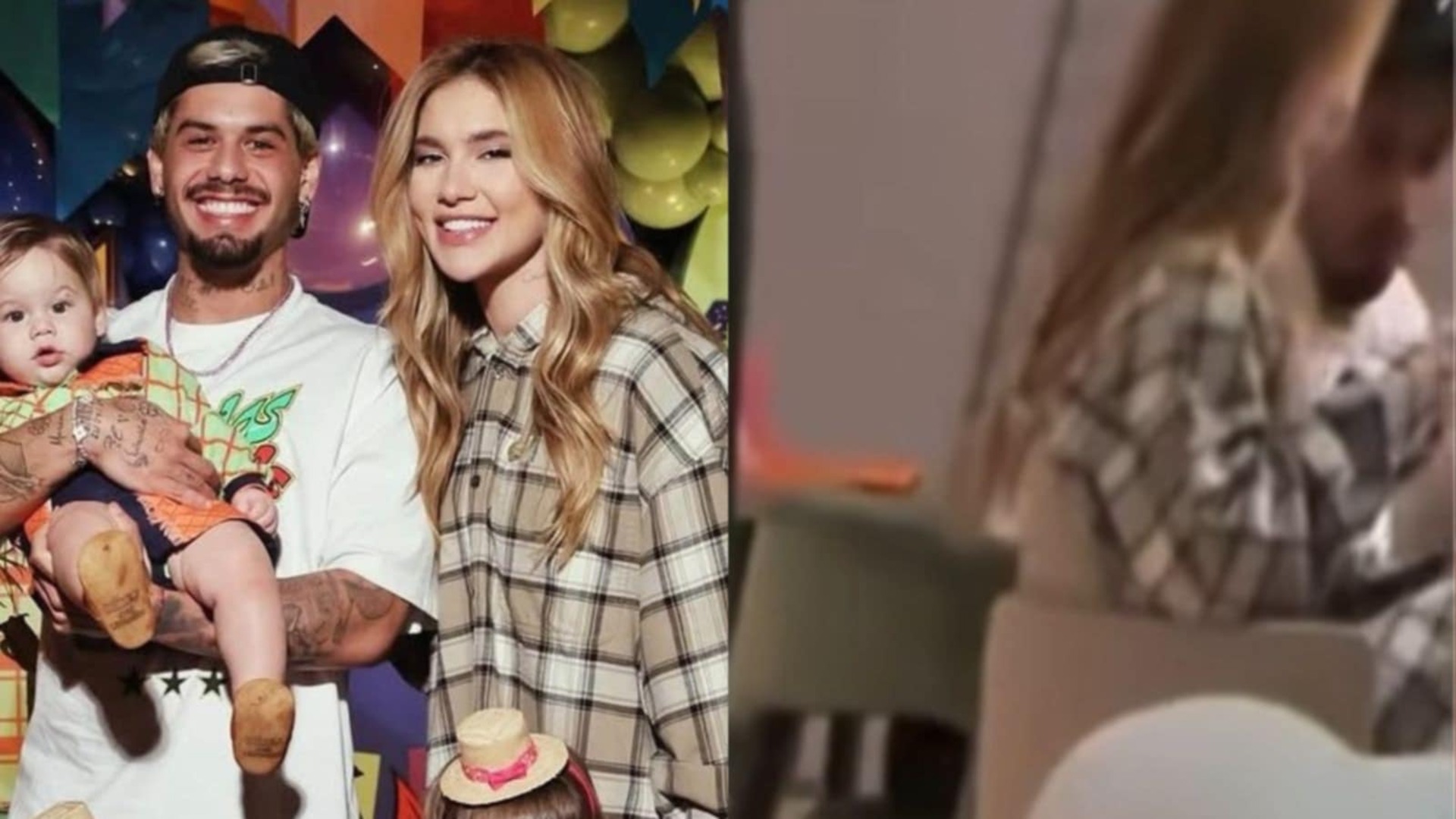 Vaza vídeo de interação de Virginia e Zé Felipe em festa do filho; veja