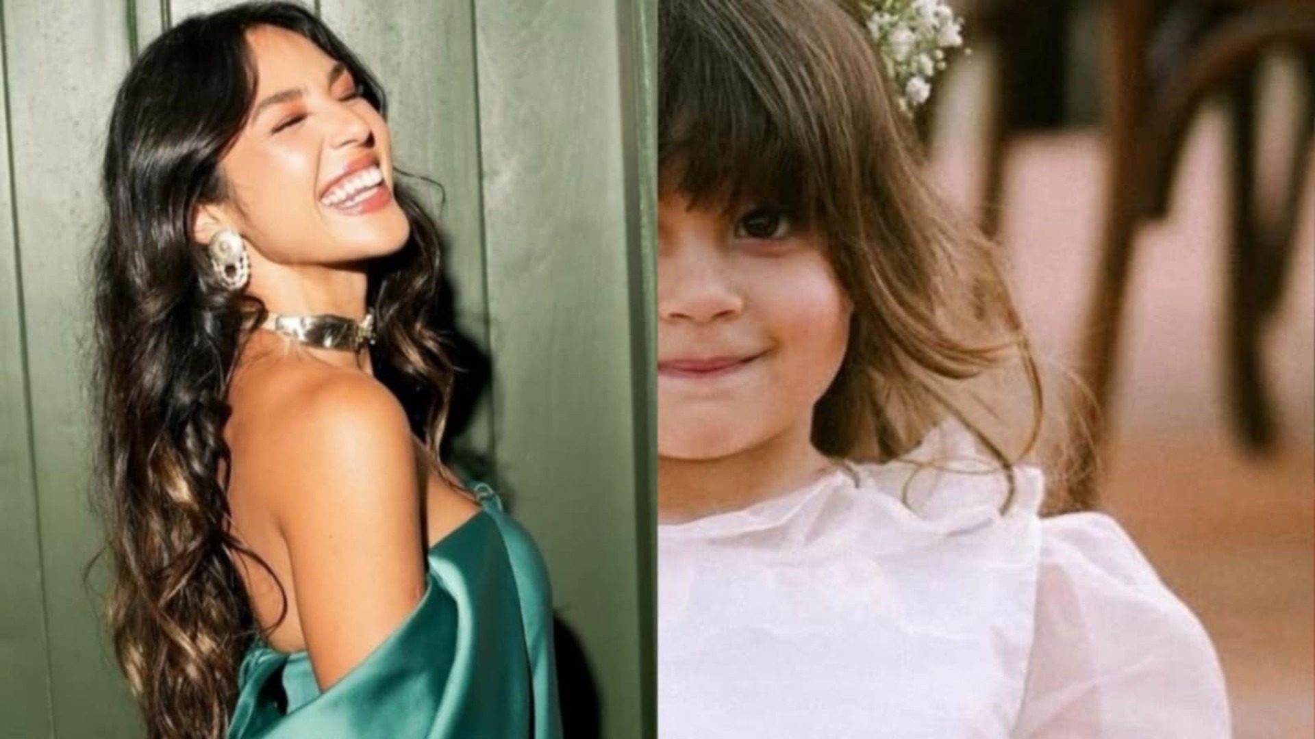 Yanna Lavigne mostra a filha caçula de daminha no casamento de Giovanna Lancellotti