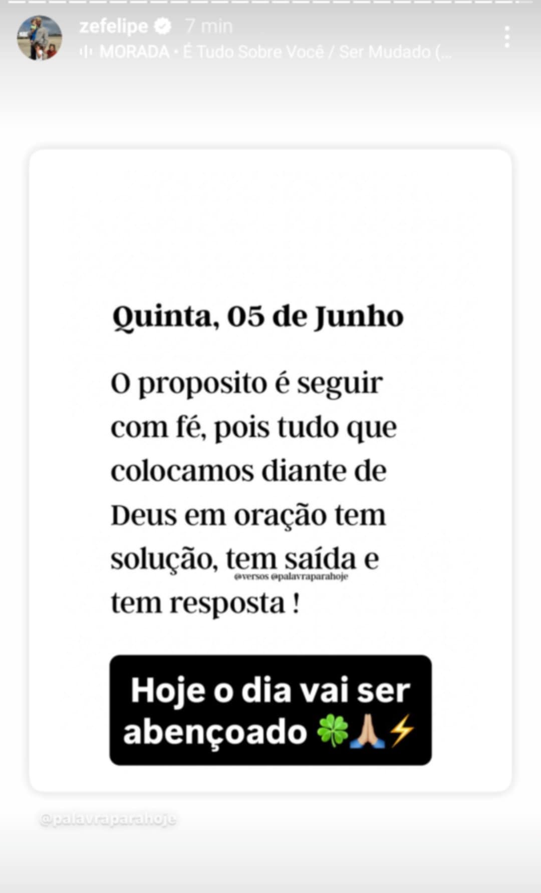 Z&eacute; Felipe faz reflex&atilde;o