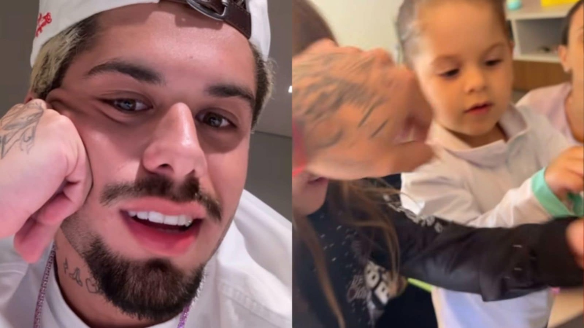 Separado de Virginia, Zé Felipe mostra os filhos visitando sua nova casa