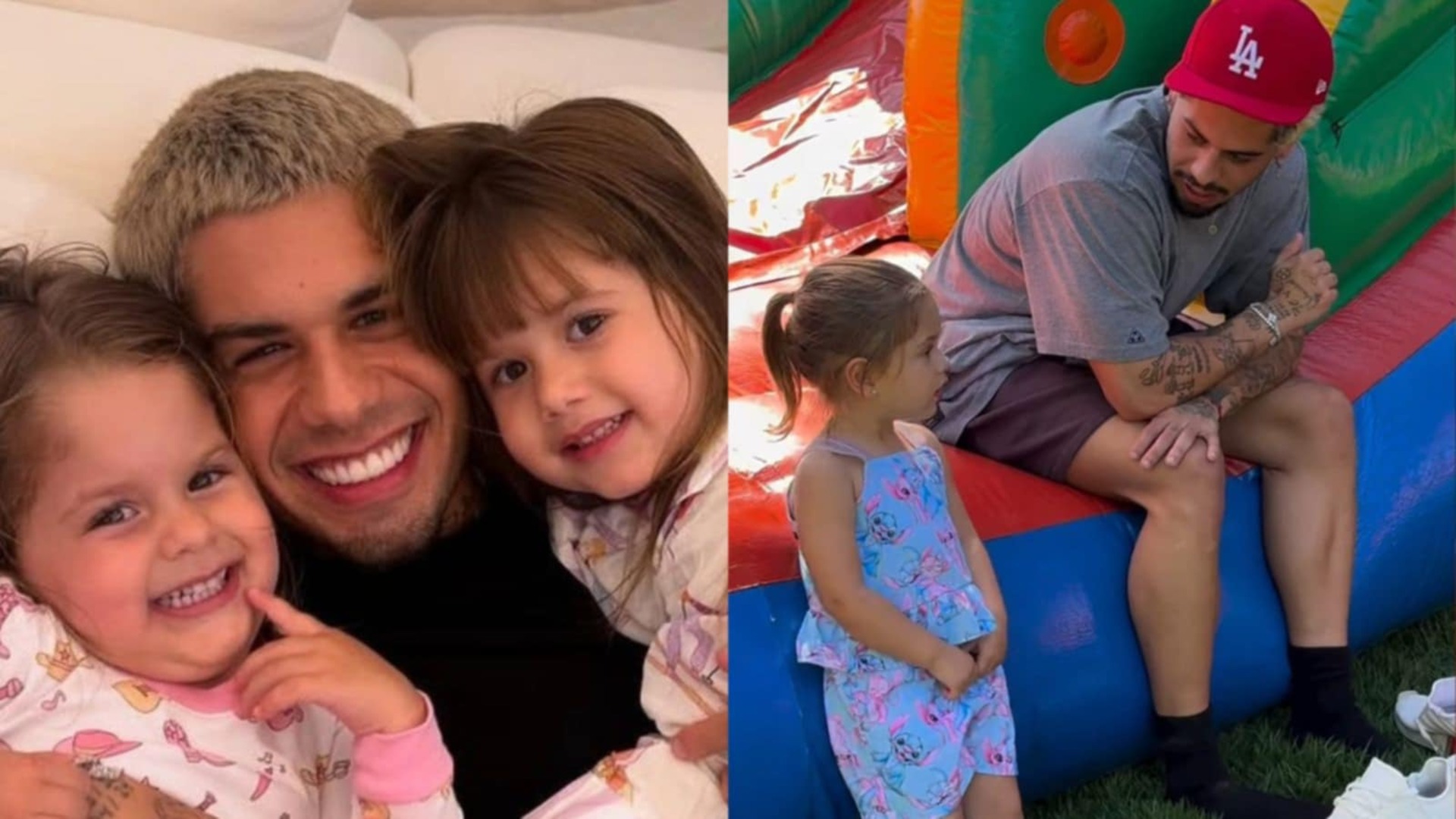 Zé Felipe mostra parquinho provisório em sua nova mansão para os filhos