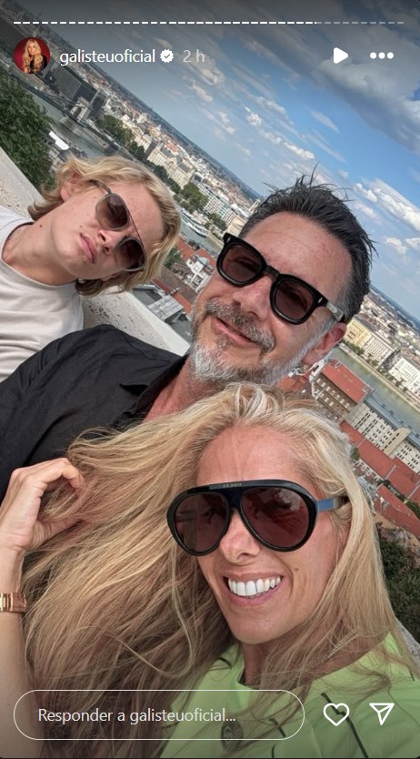 Adriane Galisteu com o marido e o filho - Reprodu&ccedil;&atilde;o/Instagram