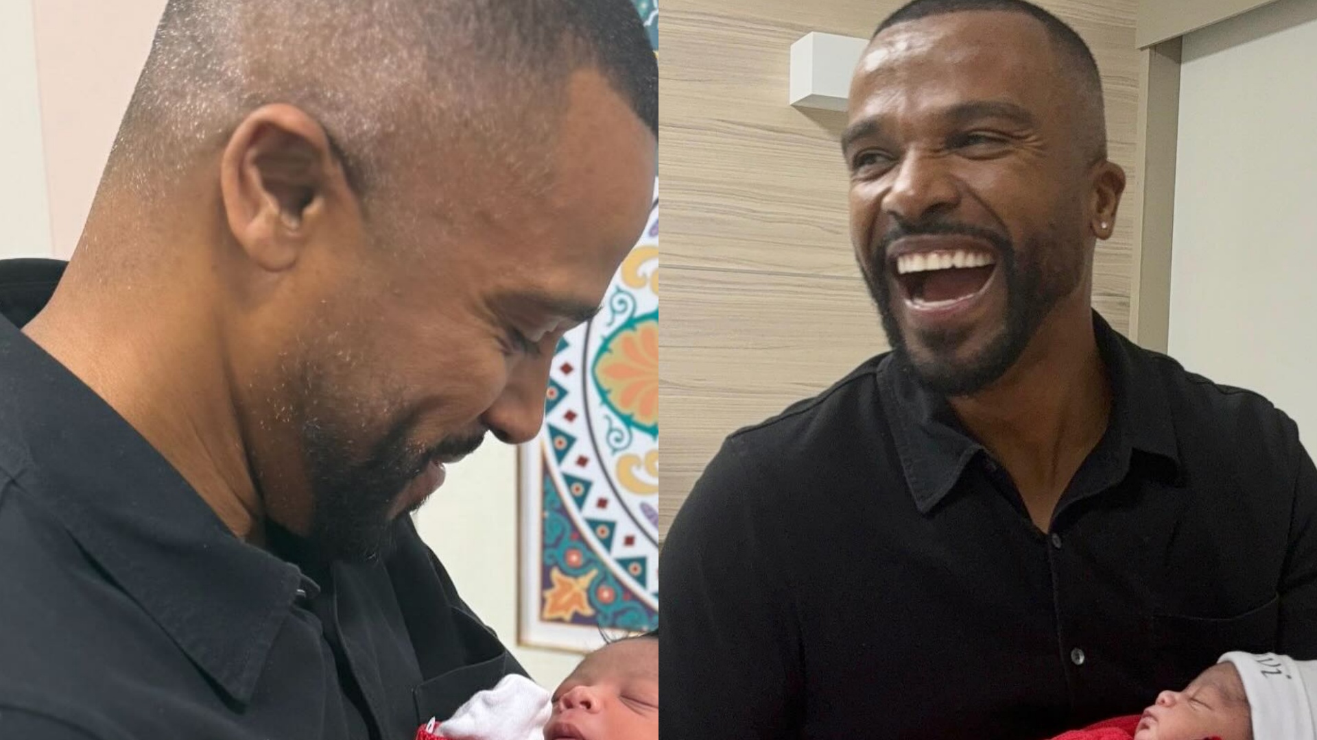Alexandre Pires se derrete ao posar com o primeiro neto: ‘Colinho do vovô’