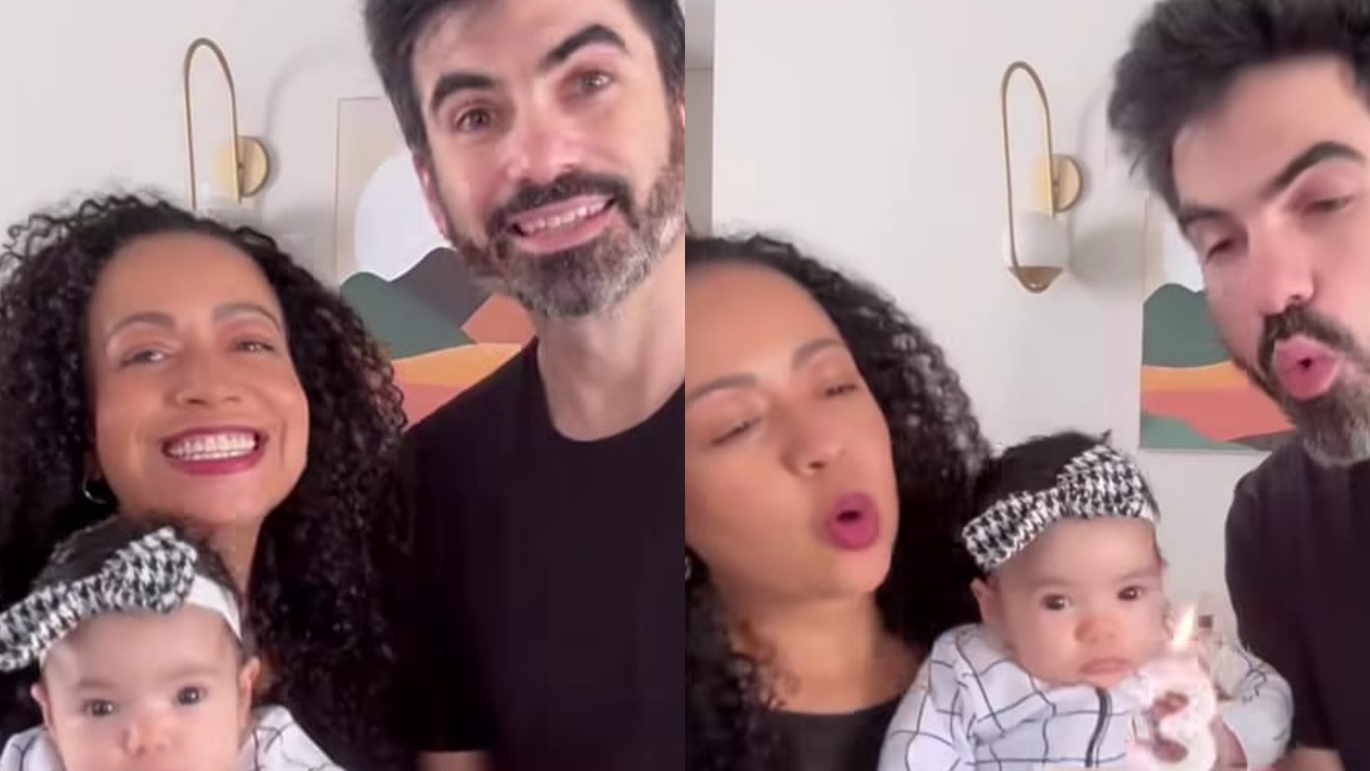 Aretha Oliveira se derrete ao comemorar o terceiro mês da filha: ‘Nova fase’