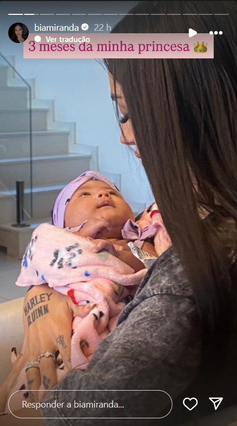 Bia Miranda com a filha, Maysha - Reprodu&ccedil;&atilde;o/Instagram