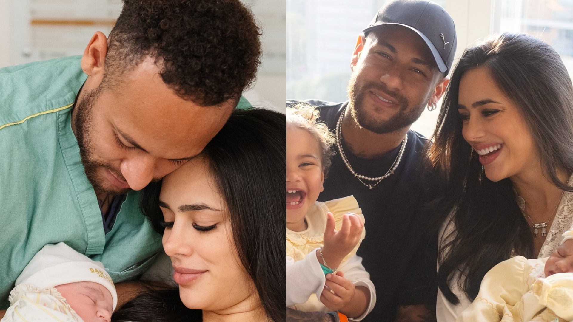 Bruna Biancardi posta fotos de Mel, sua segunda filha com Neymar: ‘Te amamos’
