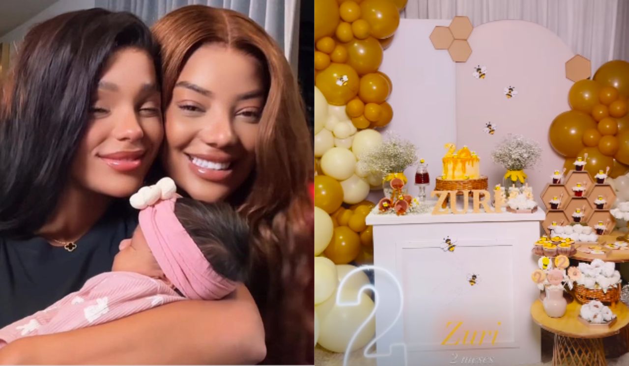 Ludmilla e Brunna mostram decoração do mêsversário temático da filha; veja