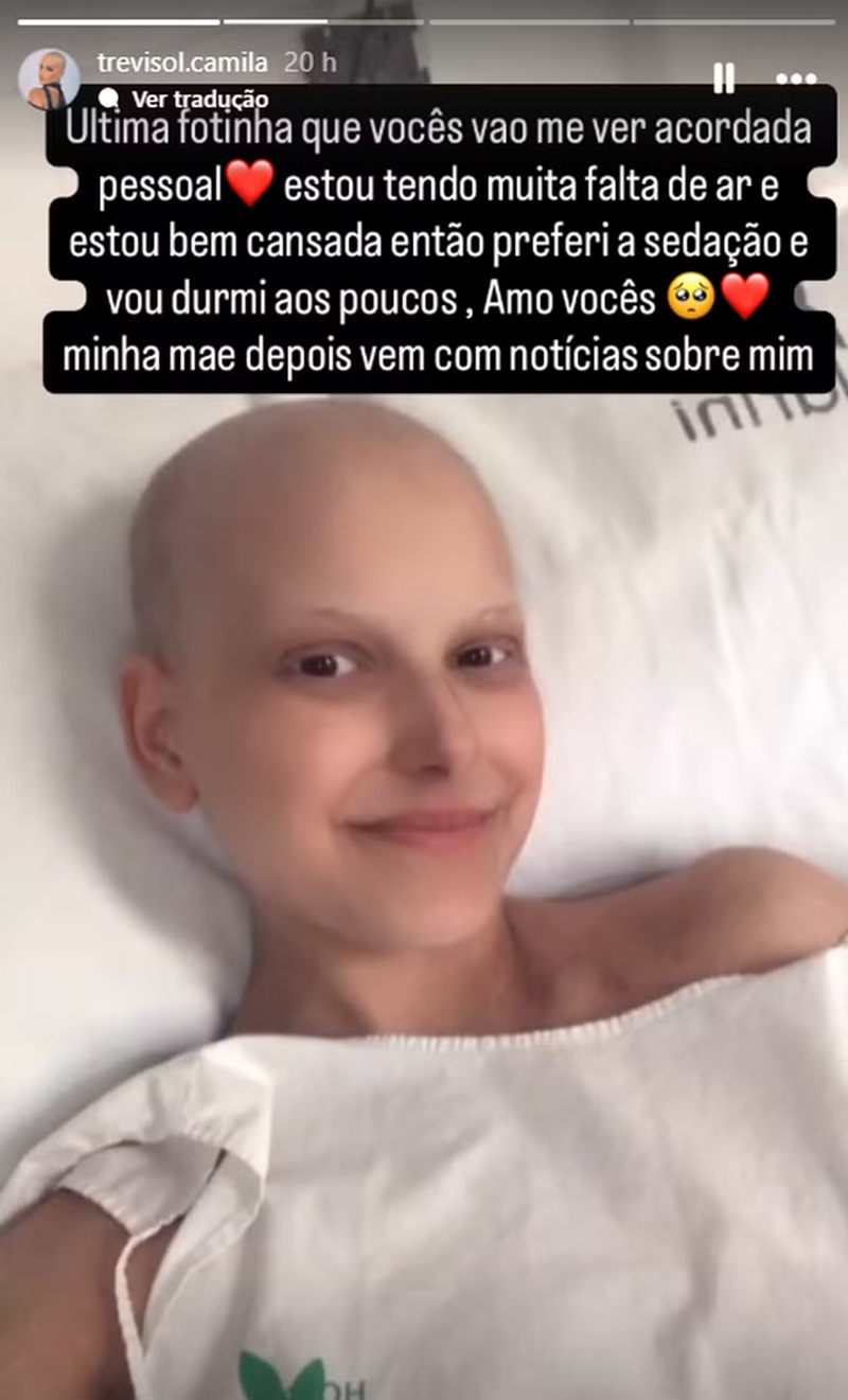 Storie de Camila Trevisol no Instagram 