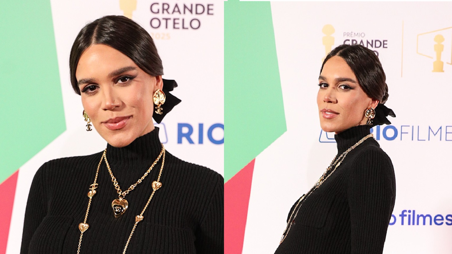 Discreta, Carla Salle exibe barrigão de grávida em evento; veja fotos
