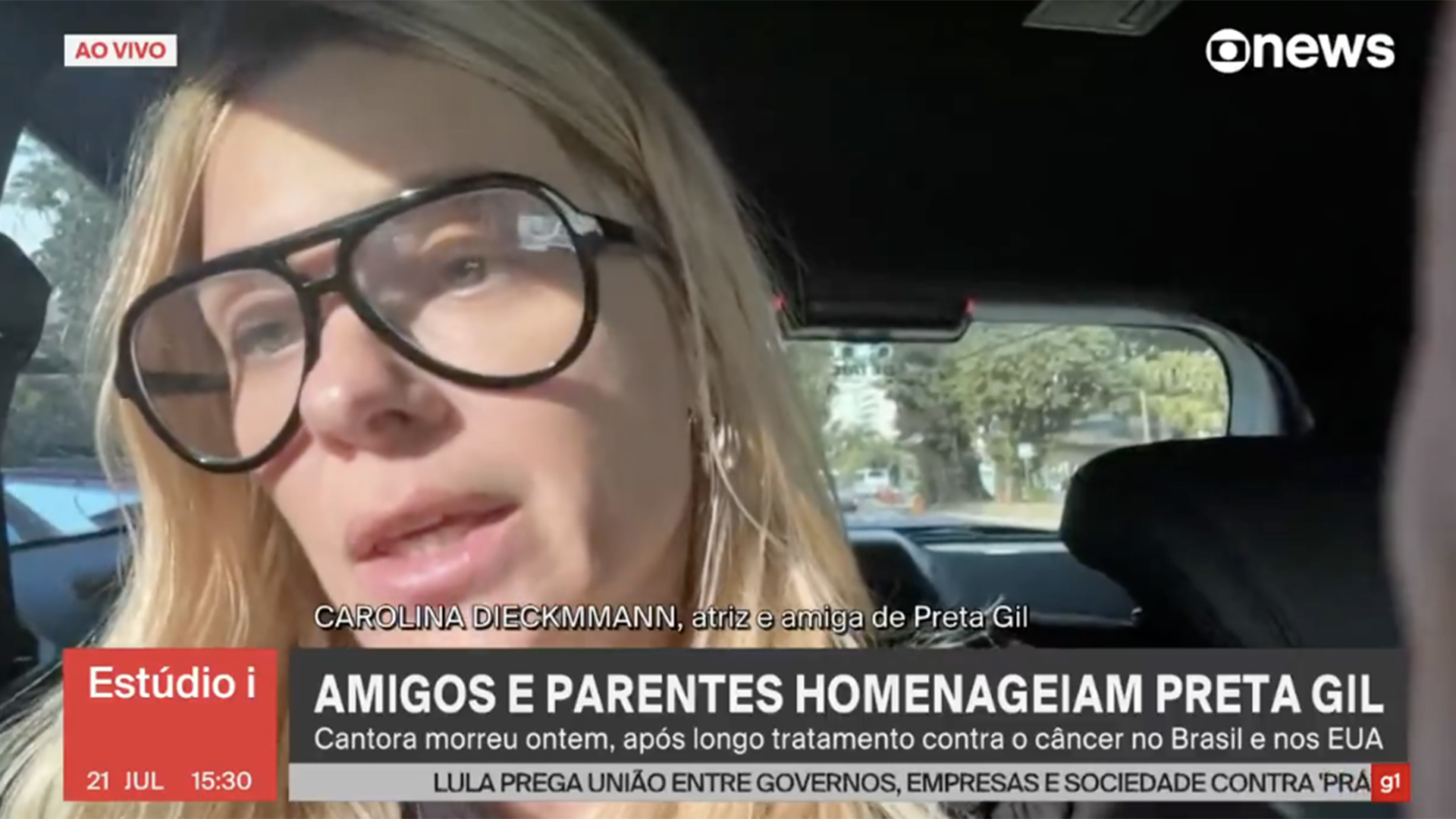 Carolina Dieckmmann diz que Preta Gil ‘não sentiu dor’ em sua morte