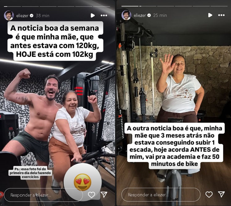 Stories de Eliezer - Foto: Reprodu&ccedil;&atilde;o/Instagram 