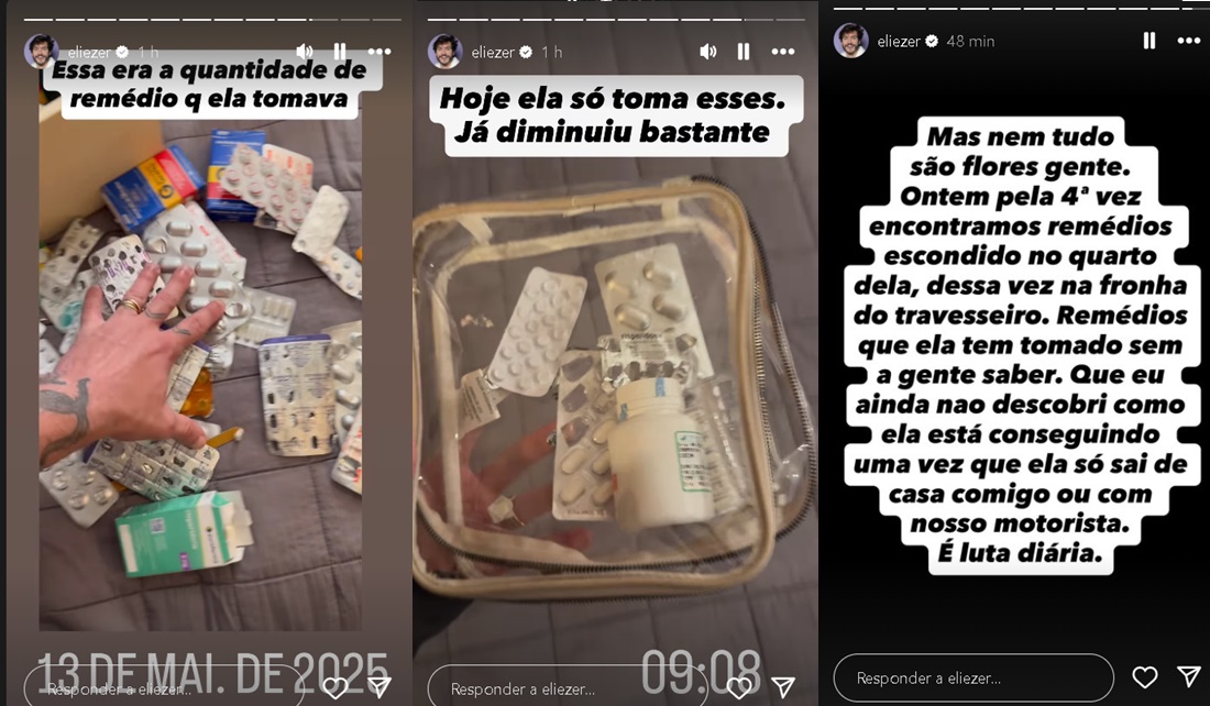 Stories de Eliezer no Instagram 