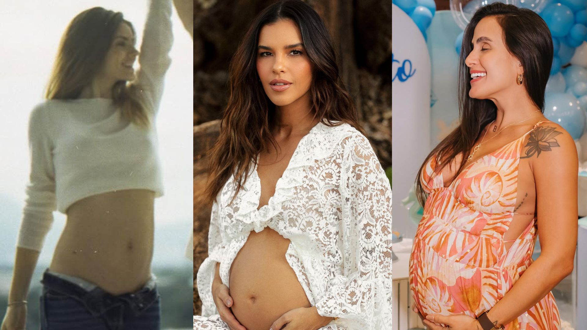 Camila Queiroz, Mariana Rios e mais: veja famosas que estão grávidas em 2025