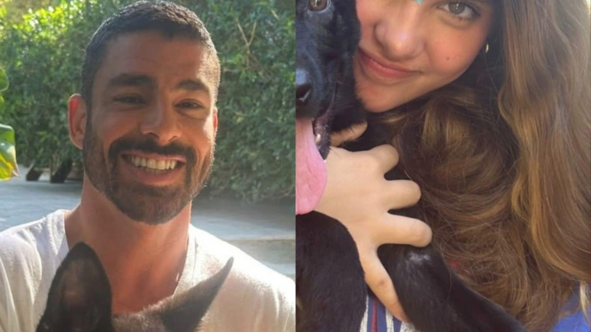 Filha de Cauã Reymond encanta ao postar foto com novo cachorro do pai