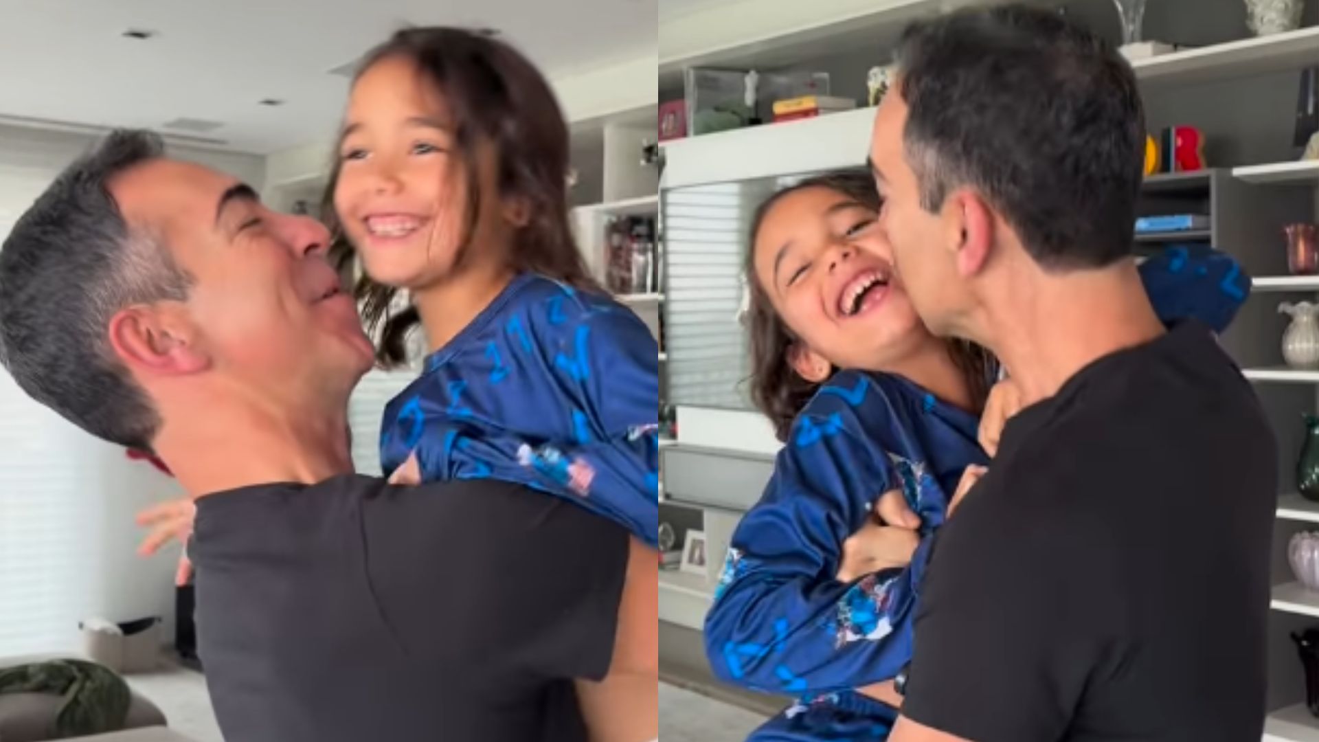César Tralli divide vídeo encantador no aniversário da filha: ‘Amo ser pai’