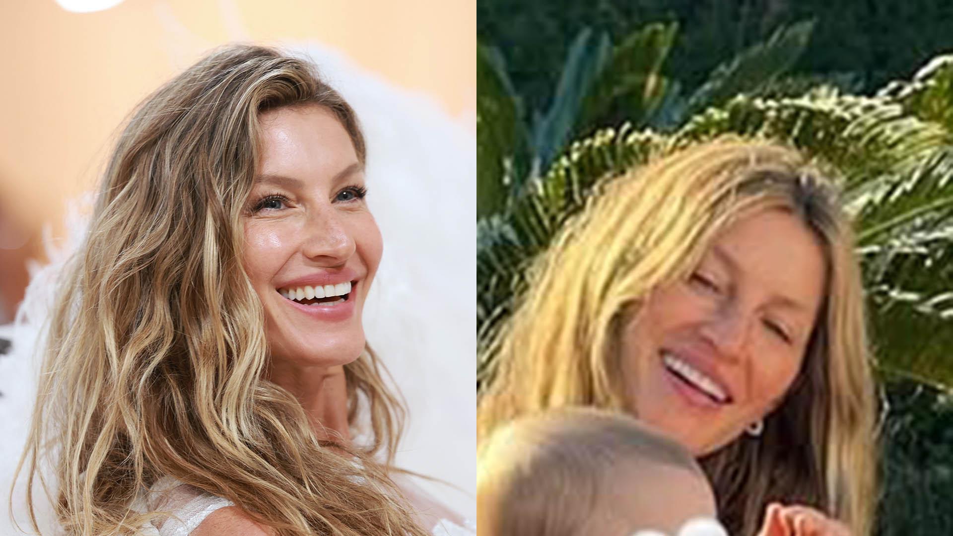 Gisele Bündchen exibe fotos raras com o filho de 5 meses