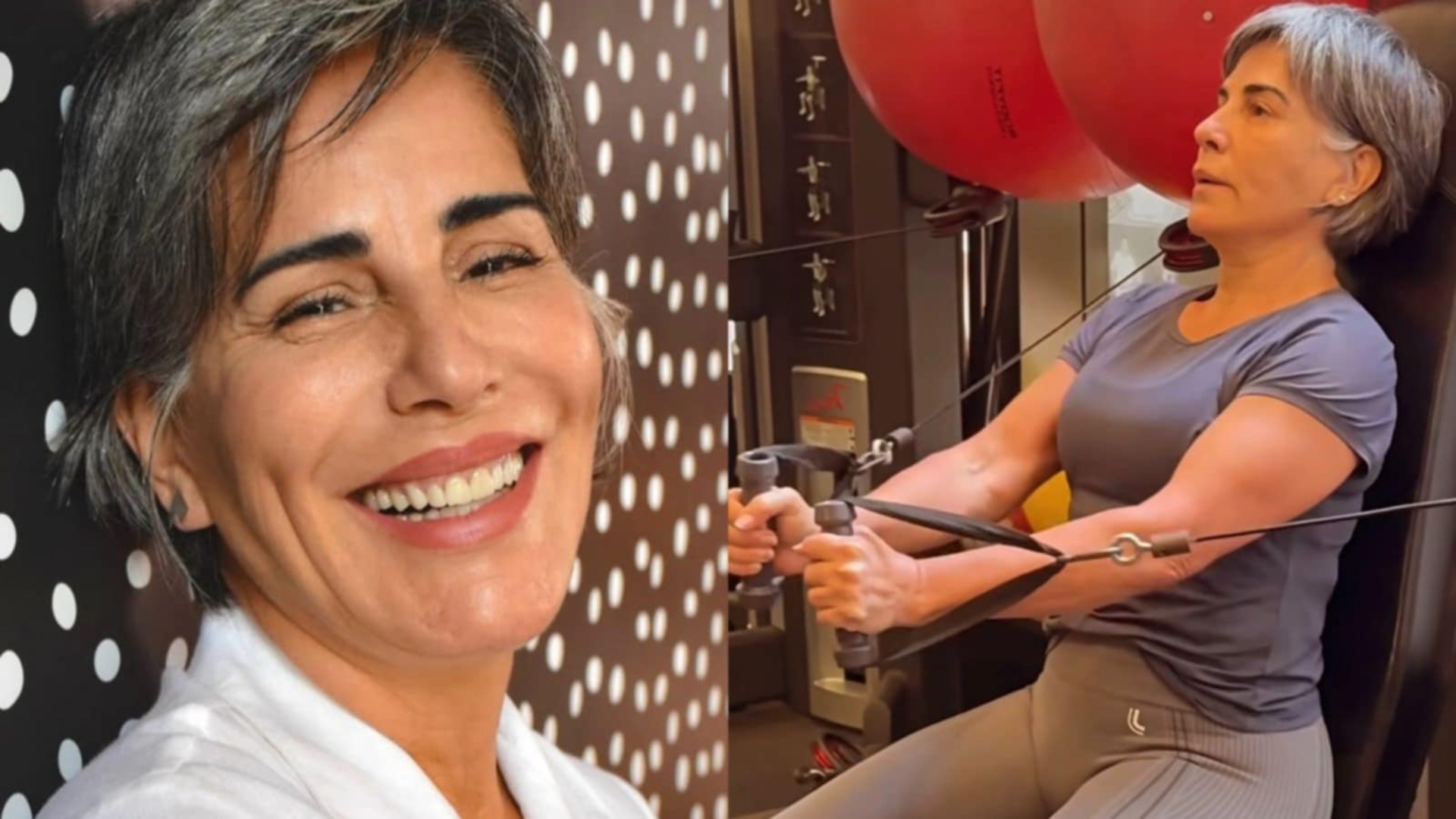 Gloria Pires chama a atenção com detalhe ao surgir treinando: ‘Cuidado’
