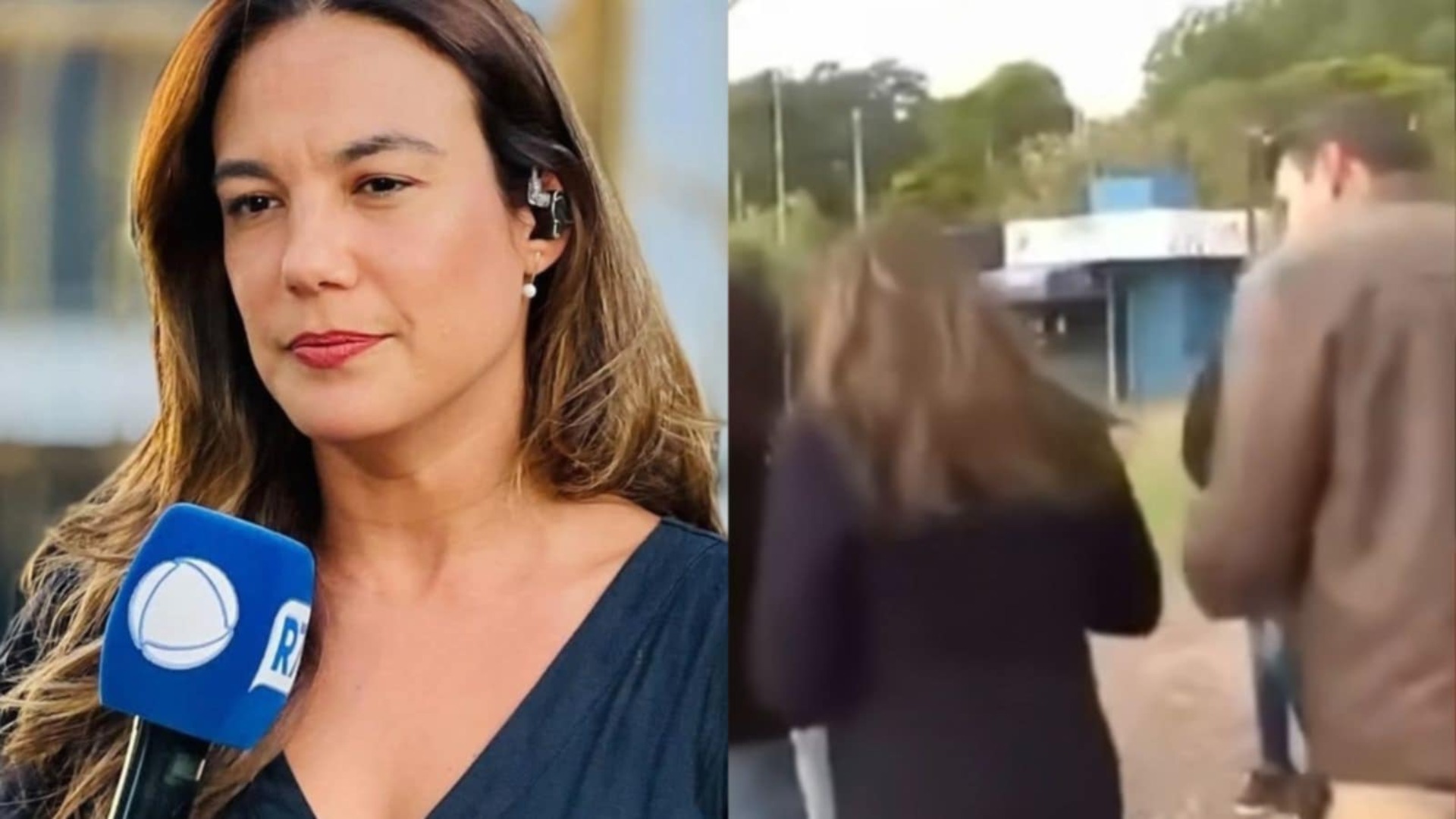 Grace Abdou se pronuncia após ser empurrada por jornalista da Band