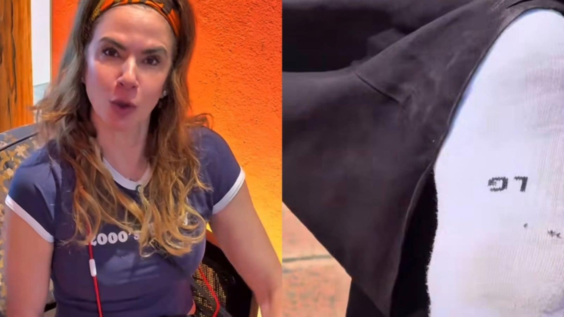 Luciana Gimenez anda de meia branca em Tóquio e se choca com resultado