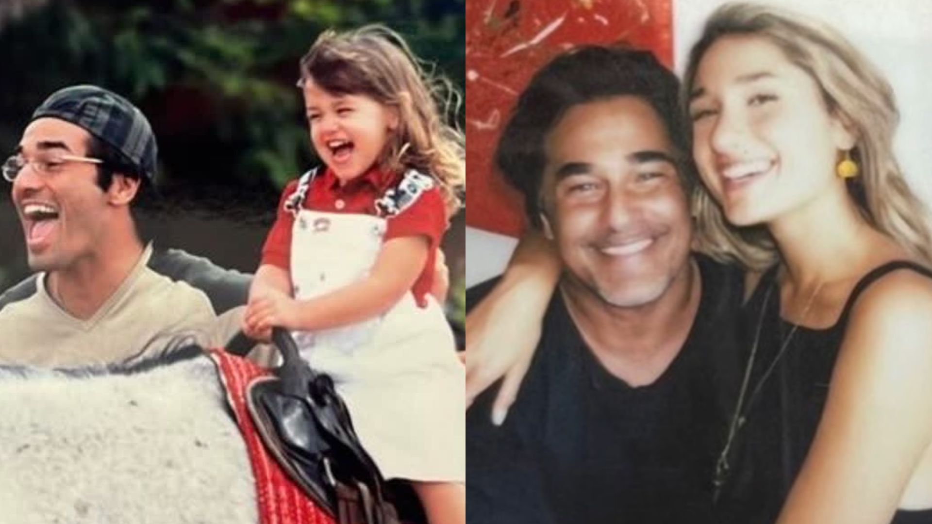 Luciano Szafir abre álbum de fotos inéditas com a filha, Sasha Meneghel