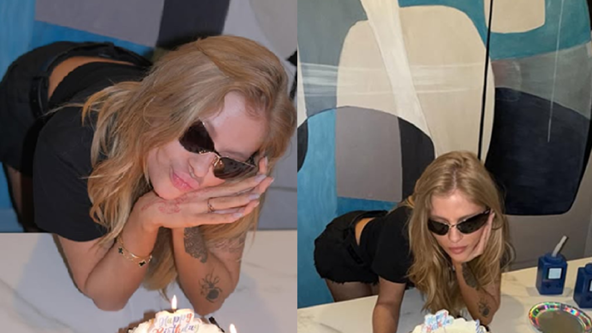 Luísa Sonza ganha bolo personalizado em aniversário de 27 anos