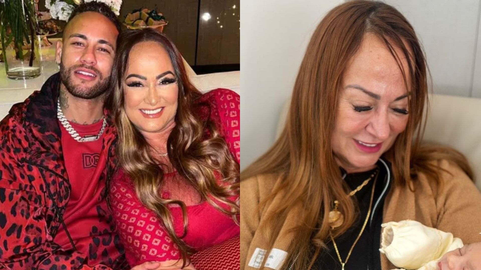 Mãe de Neymar Jr posta primeira foto com a neta recém-nascida, Mel