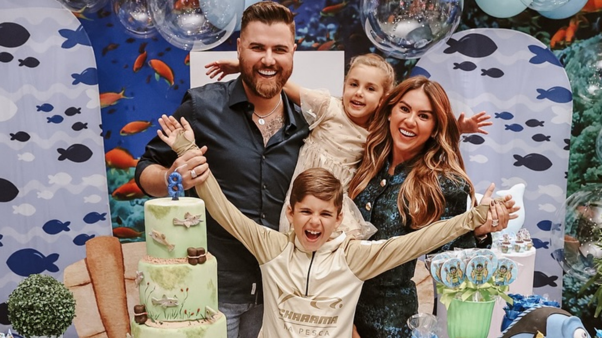 Filho de Zé Neto e Natália Toscano ganha festa luxuosa em seu aniversário de 8 anos