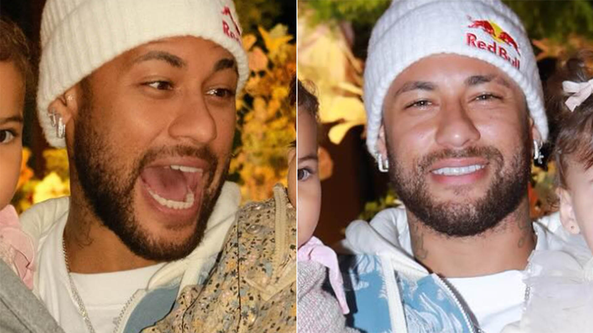 Neymar Jr exibe fotos inéditas e fofas com as filhas Mavie e Helena