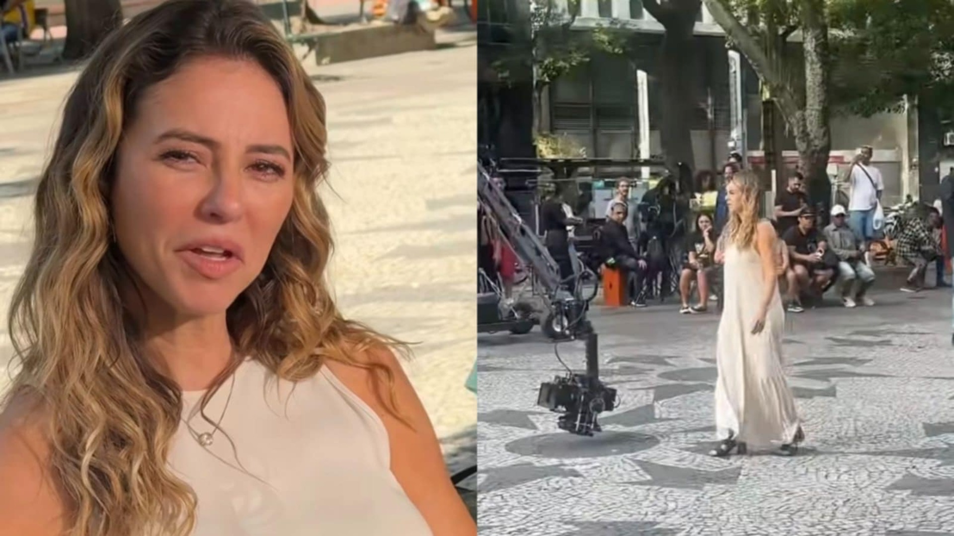 Paolla Oliveira mostra como foi feita cena de Heleninha bêbada na rua