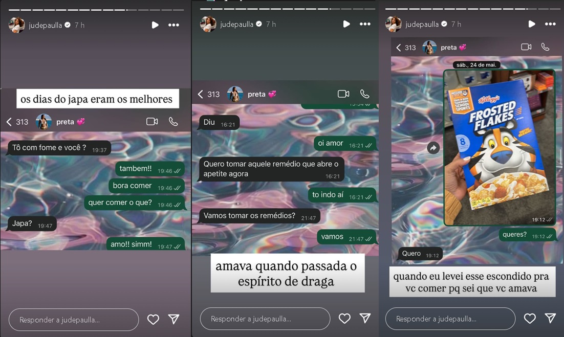 Posts da amiga de Preta Gil no Instagram 