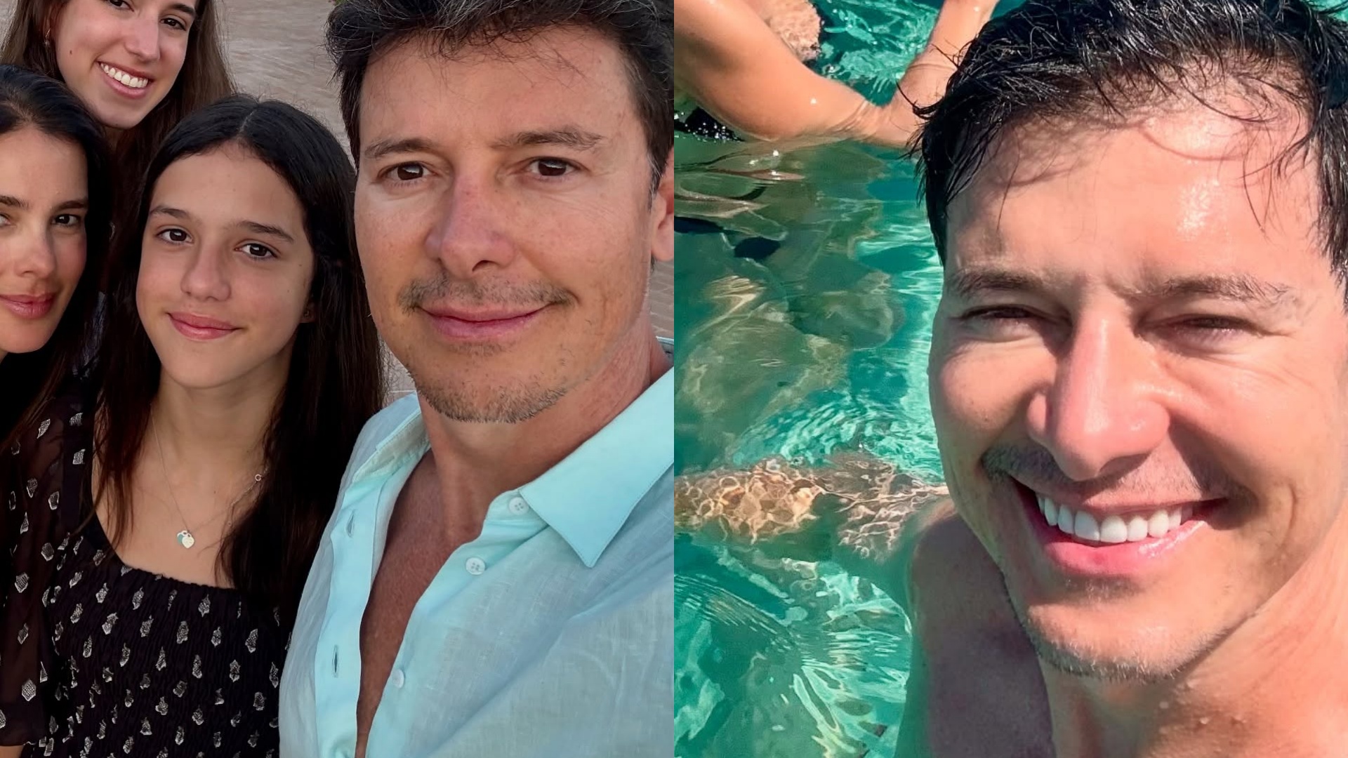 Rodrigo Faro impressiona ao mostrar fotos de suas viagem em família