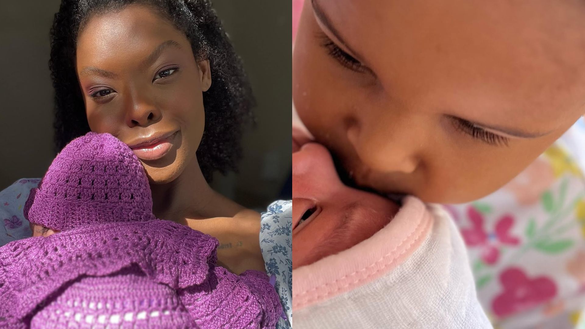 Ex-A Fazenda Suelen Gervásio exibe as primeiras fotos da filha recém-nascida