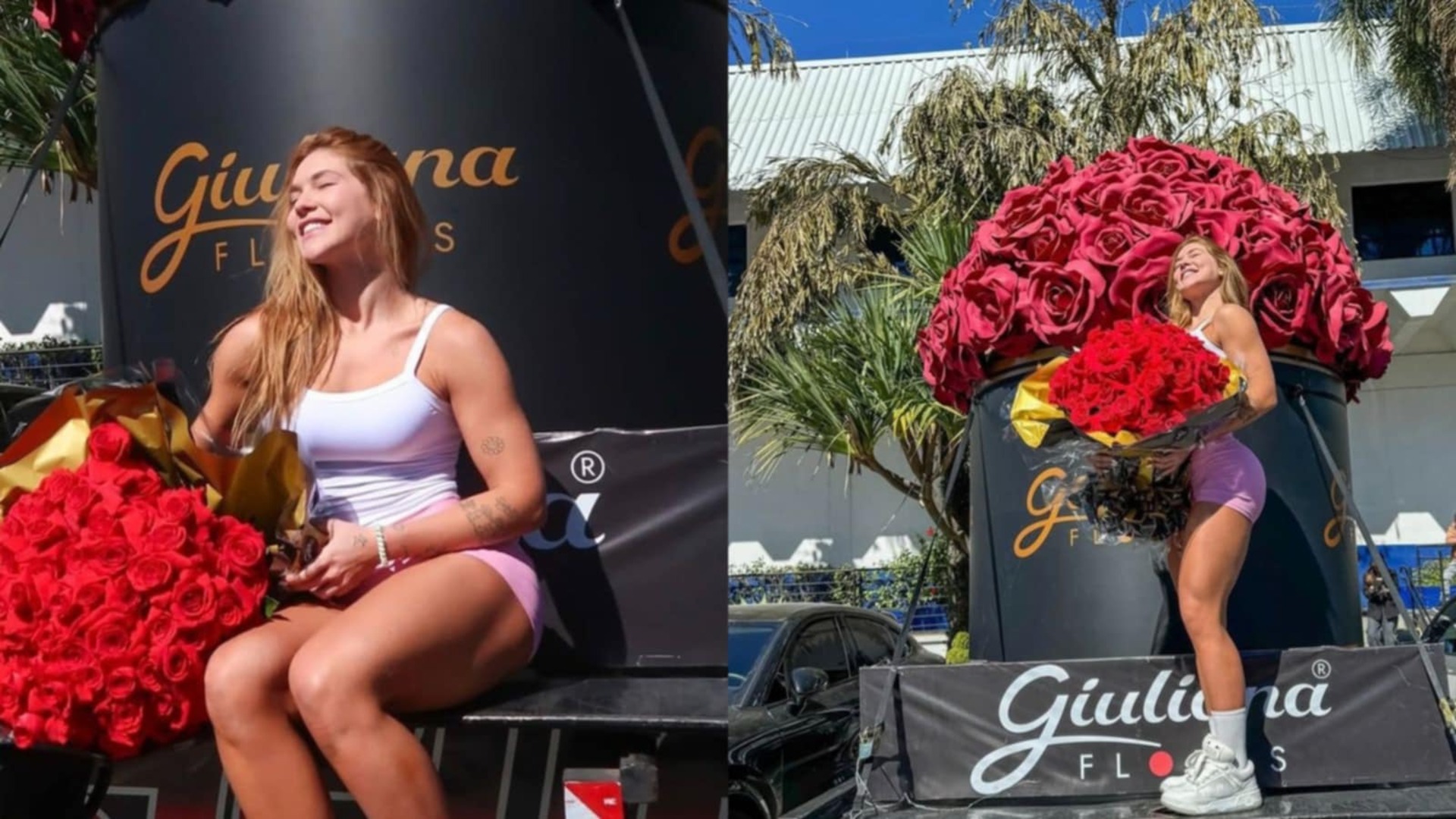 Virginia é surpreendida com flores gigantes no SBT; veja quem enviou