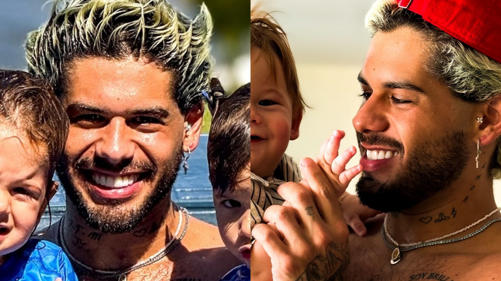 Zé Felipe mostra momento de lazer com os filhos: ‘Me sinto mais completo’