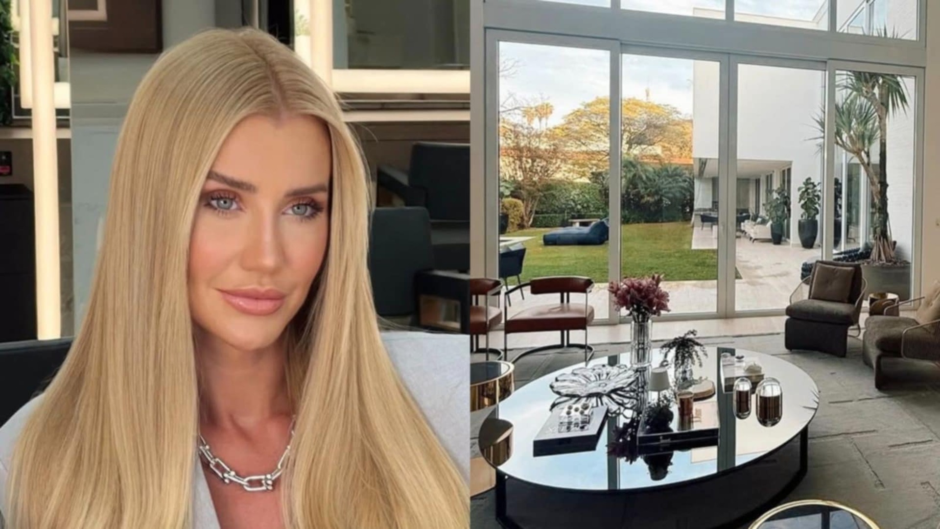 Ana Paula Siebert mostra alguns cômodos de sua nova mansão em São Paulo