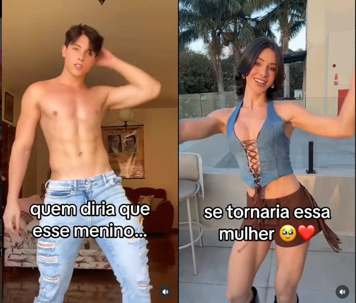 Bella Longuinho mostra antes e depois de transição de gênero @bella_longuinho