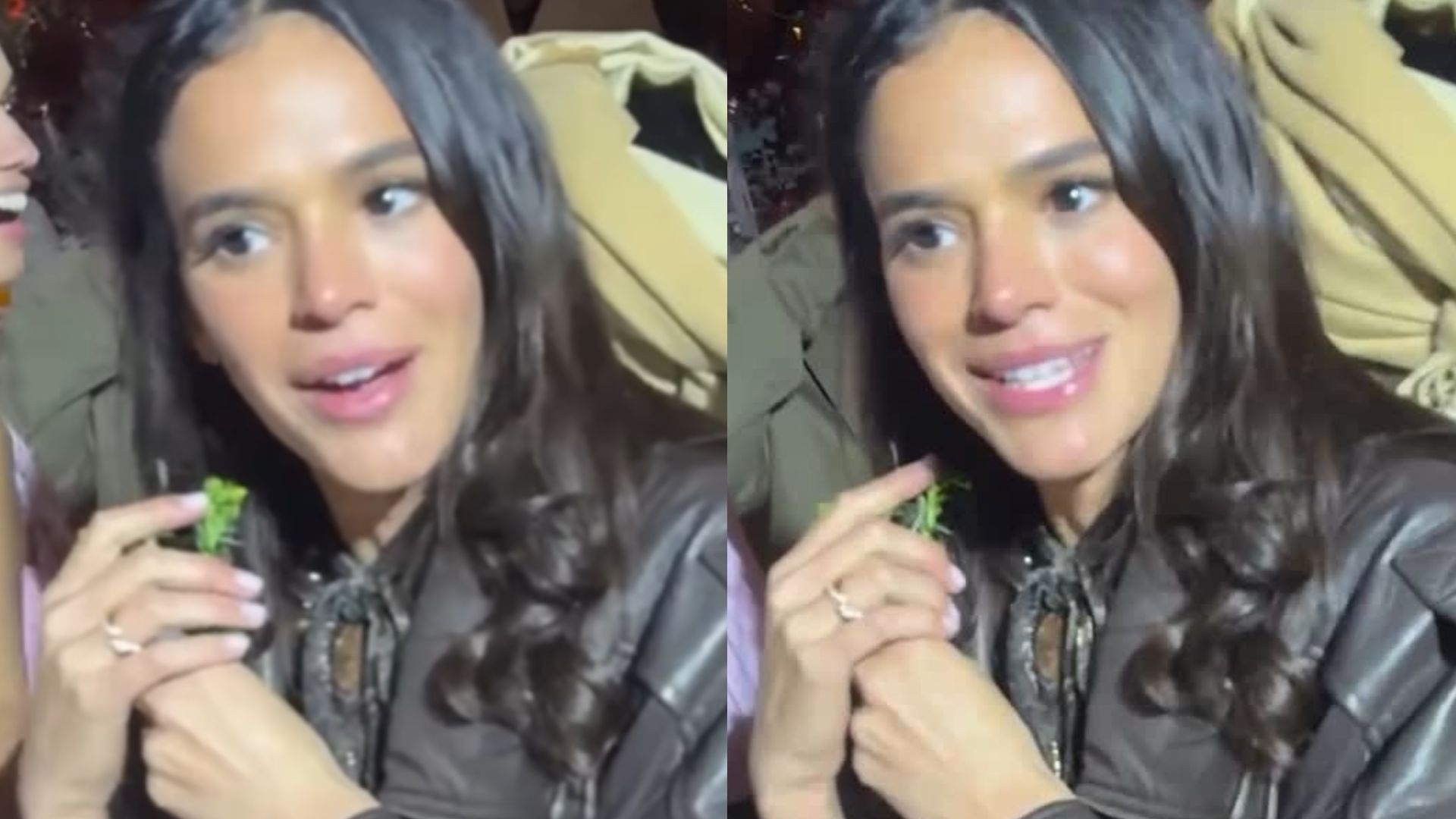 Bruna Marquezine entra em ‘competição’ para pegar buquê em casamento
