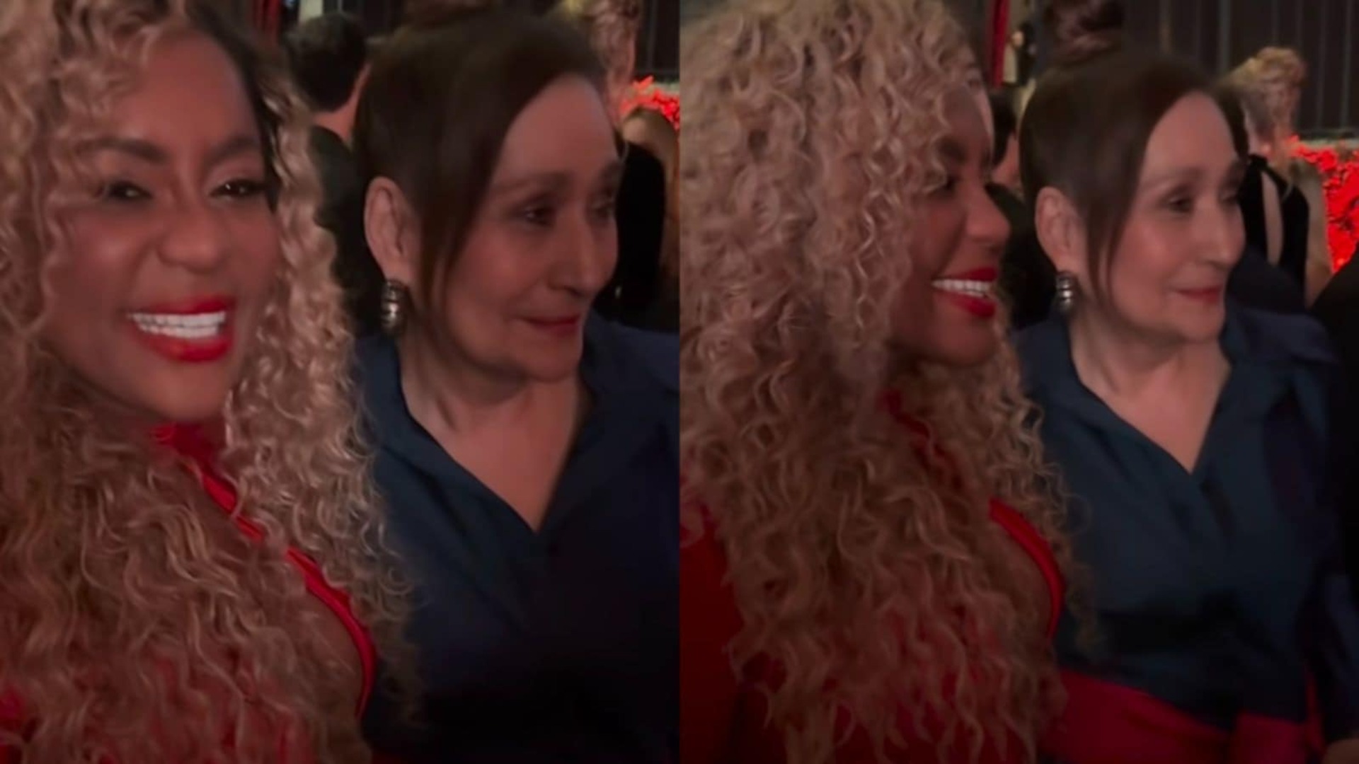 Após climão, Cariúcha e Sonia Abrão se encontram na festa de João Silva