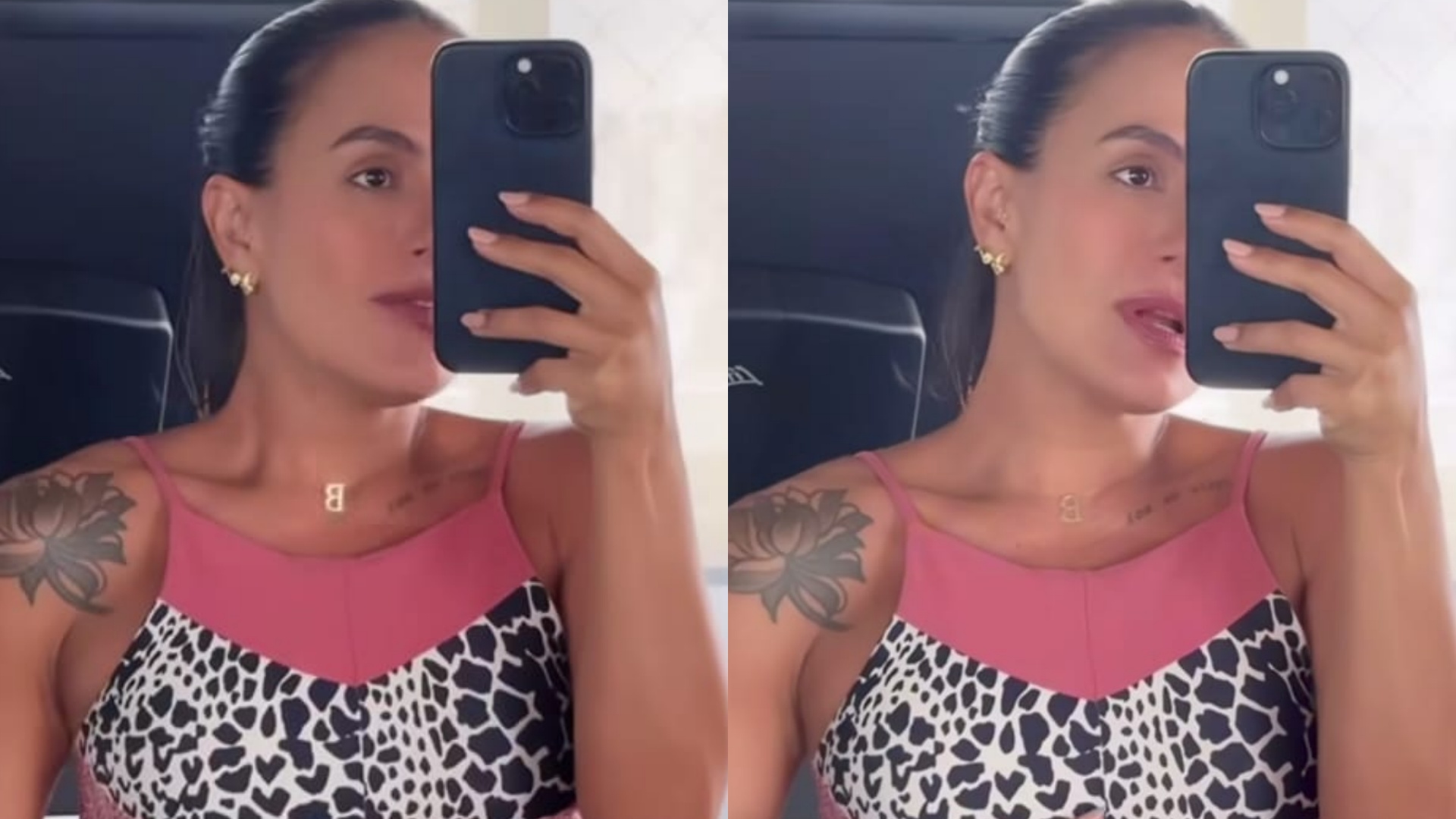 Carol Peixinho impressiona ao mostrar barrigão de grávida: ‘Olha o tamanho’